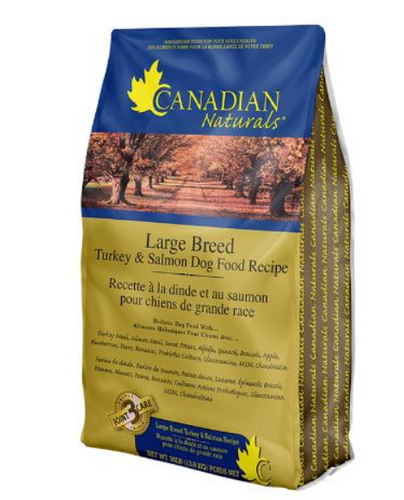 Canadian Naturals Turkey & Salmon Large Breed Dog 30lb