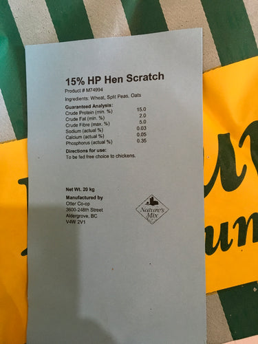 15% Hen Scratch With Peas