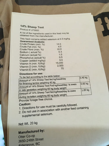 14% Sheep Text