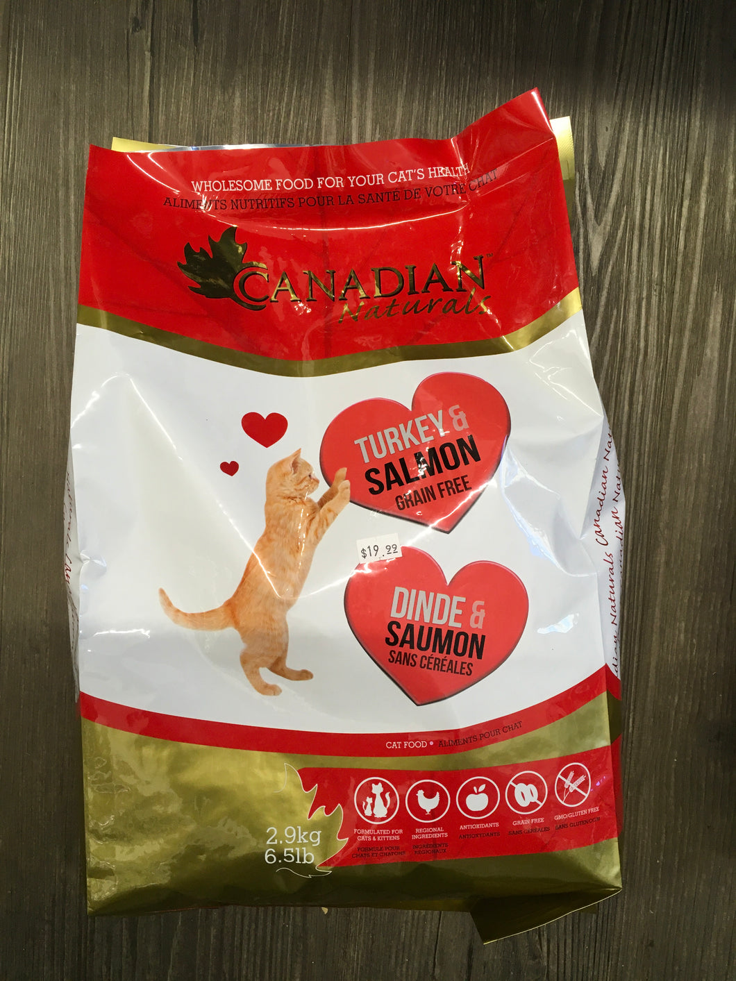 Canadian Naturals Turkey/Salmon Cat 6.5lb