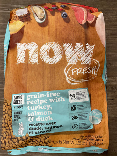 Now Turkey, Salmon & Duck Large Breed Puppy 25lb