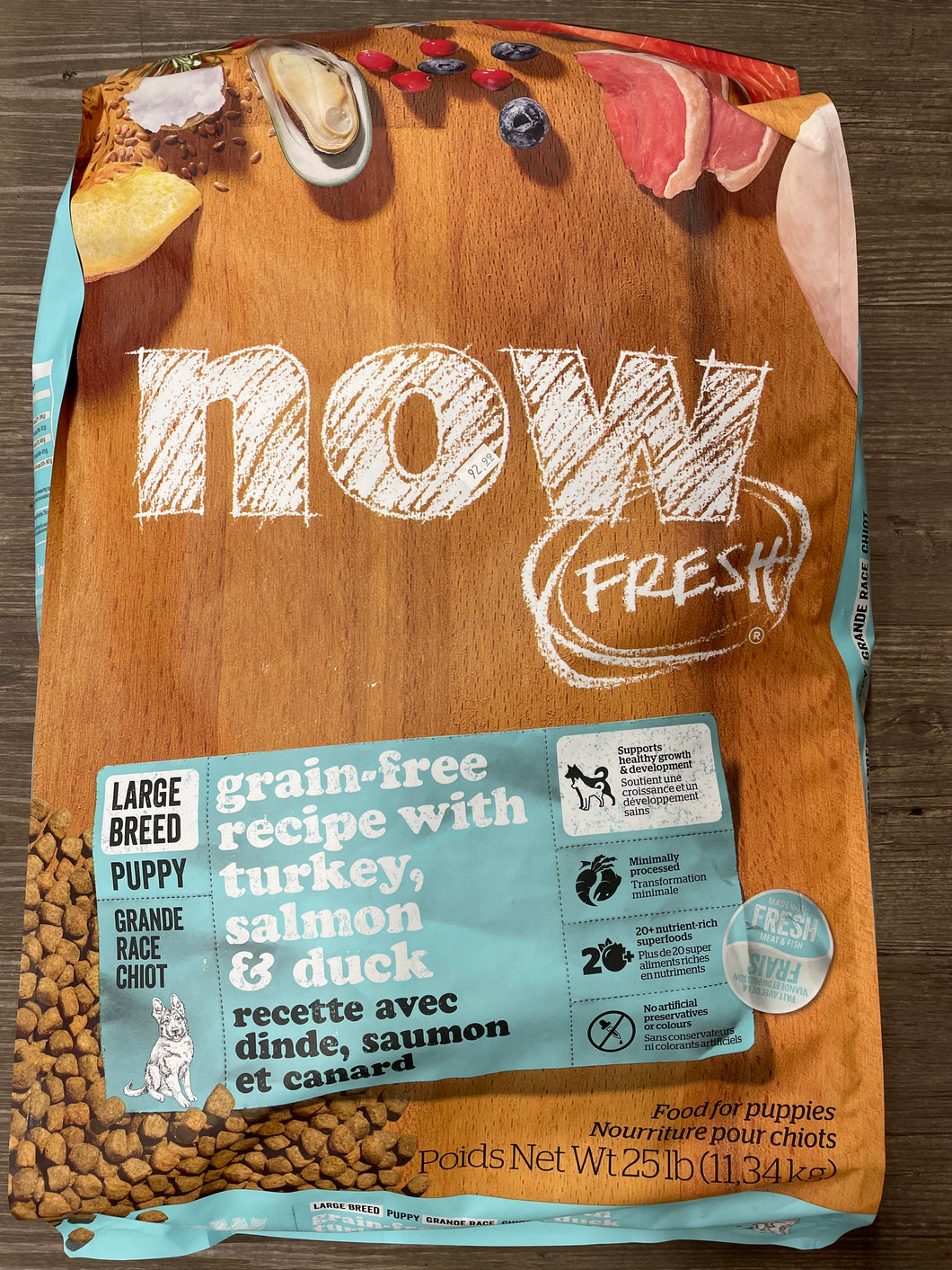 Now Turkey, Salmon & Duck Large Breed Puppy 25lb