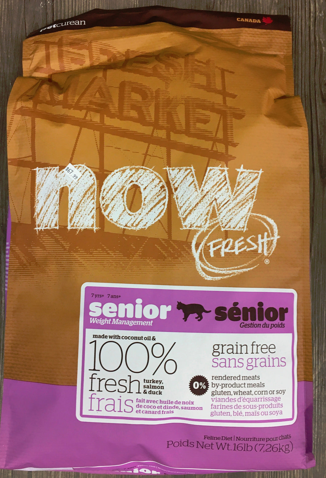 Now Turkey, Salmon & Duck Senior Cat 16lb