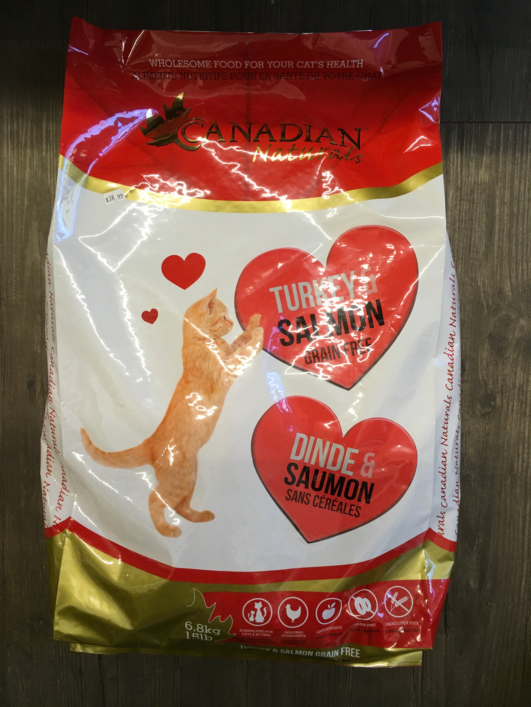 Canadian Naturals Turkey & Salmon Cat 15lb