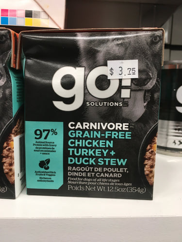Go! Solutions Carnivore Chicken, Turkey, Duck Stew 12.5oz