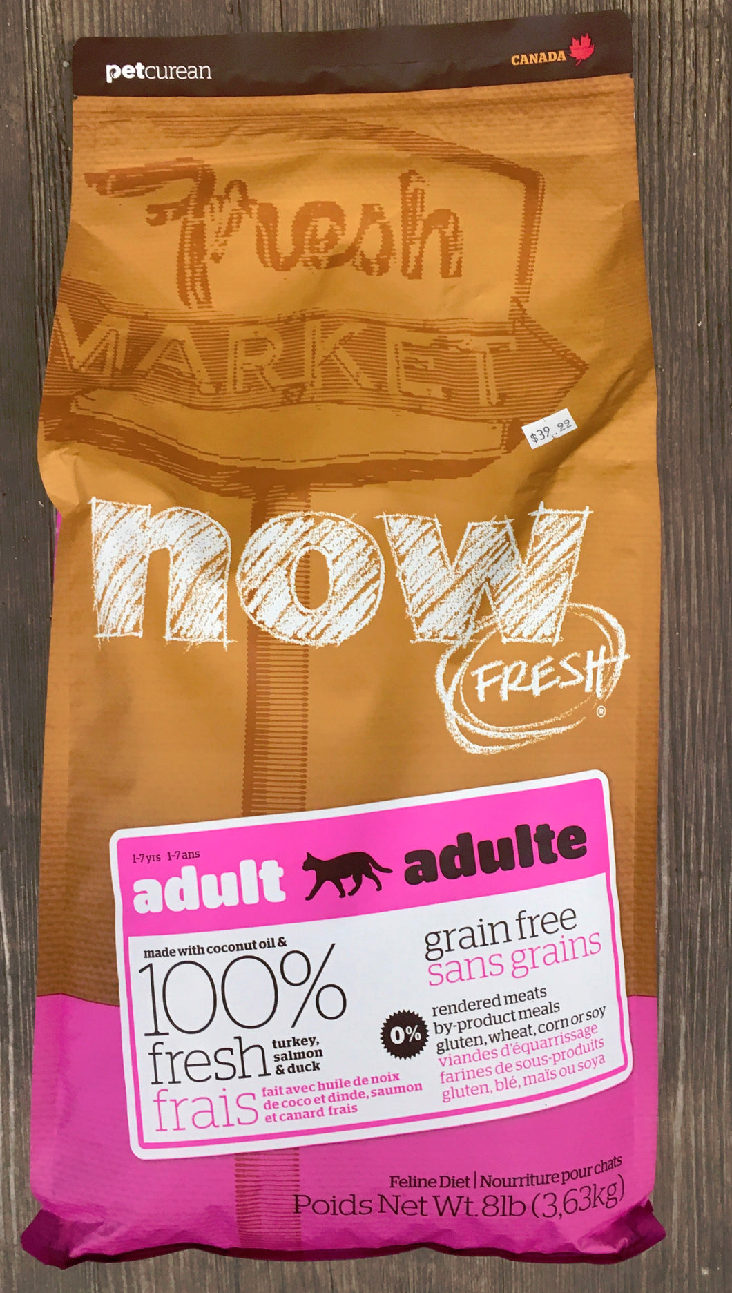 Now Turkey, Salmon & Duck Adult Cat 8lb