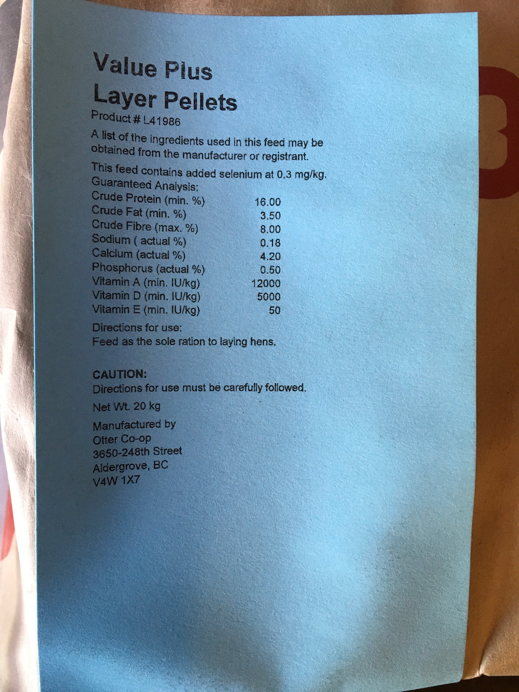 Value Plus 16% Layer Pellet