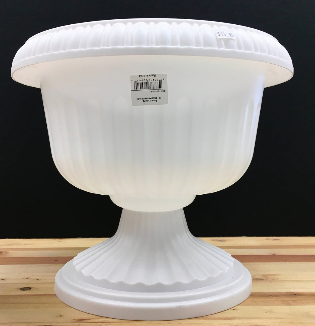White Urn Planter 12