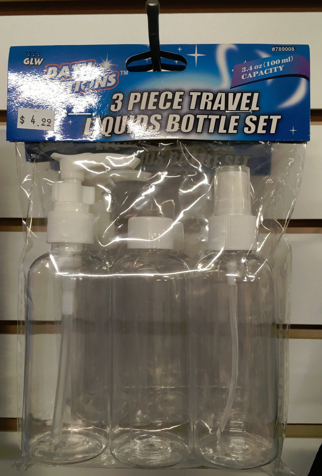 3pc Travel Liquid Bottles
