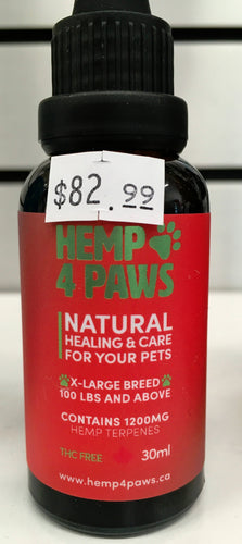 Hemp 4 Paws Oil XLarge Breed 30ml
