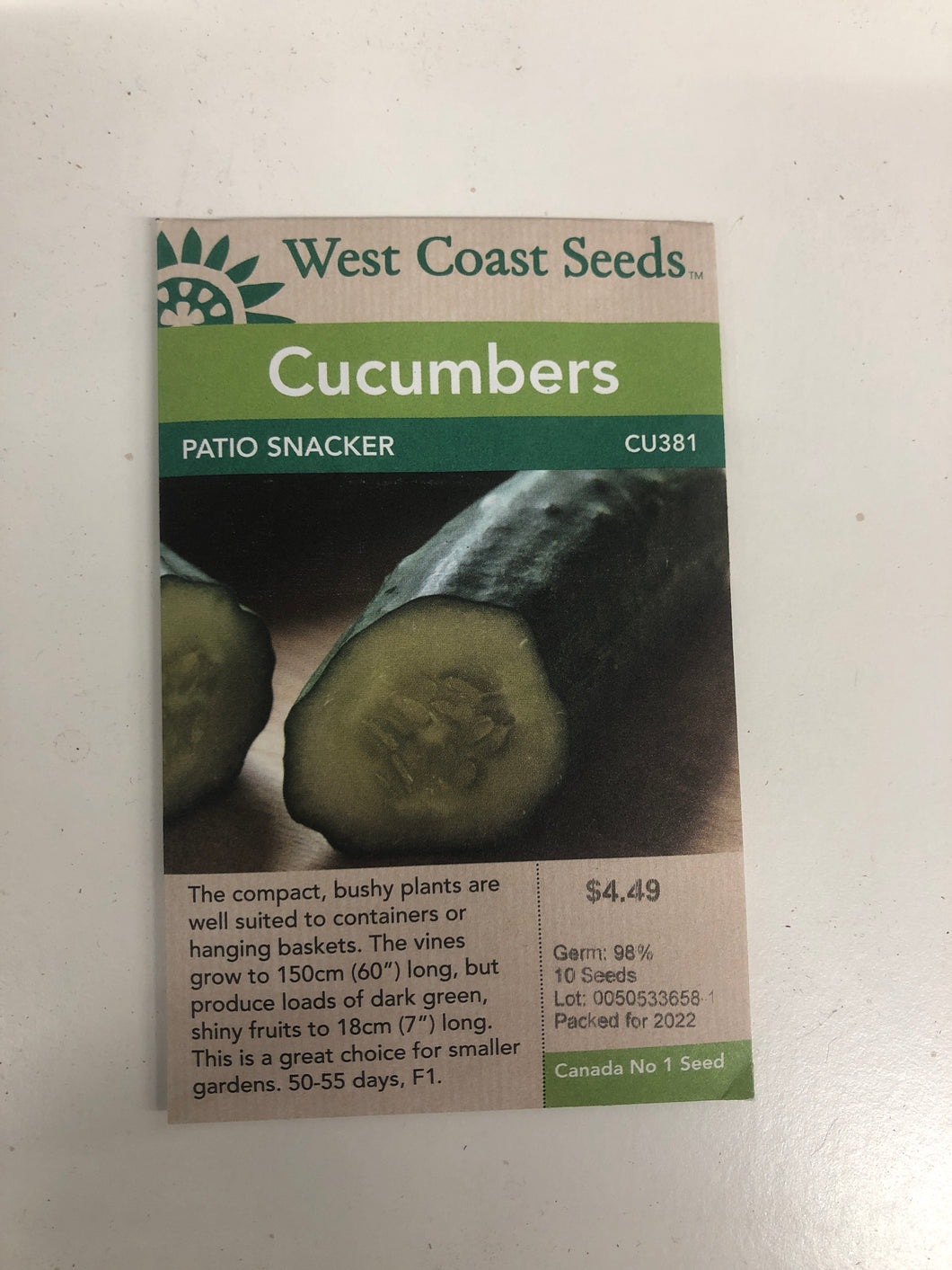 Cucumbers - Patio Snacker