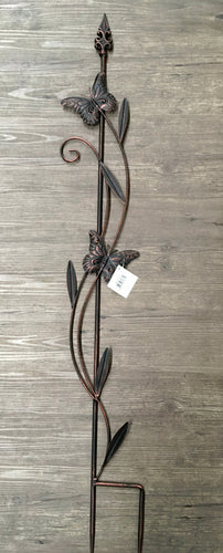 Iron Trellis Stake Dragonfly/Butterfly