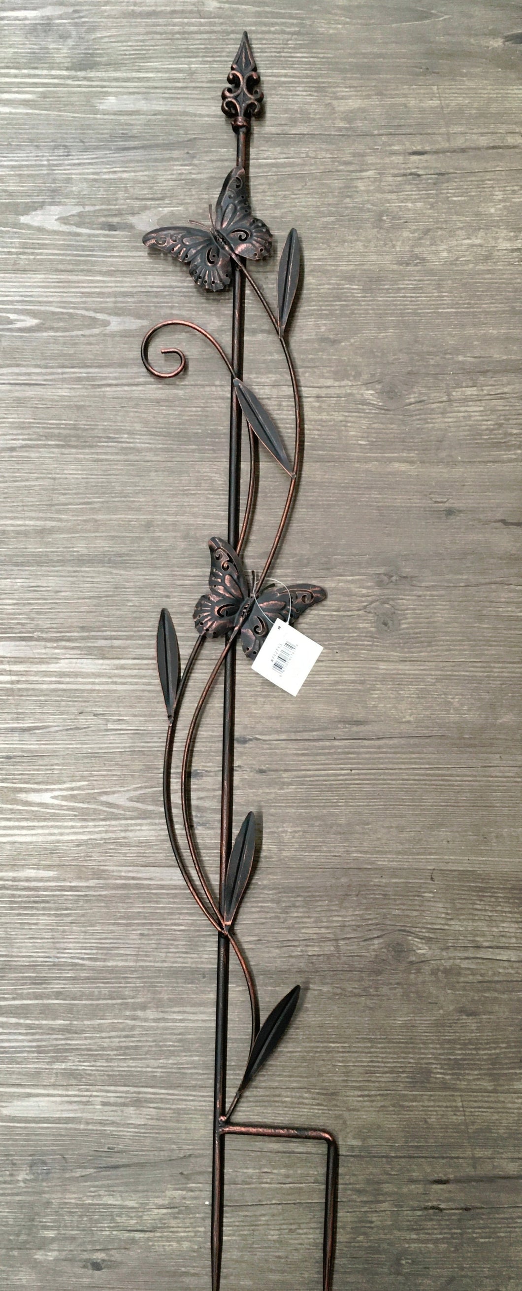 Iron Trellis Stake Dragonfly/Butterfly