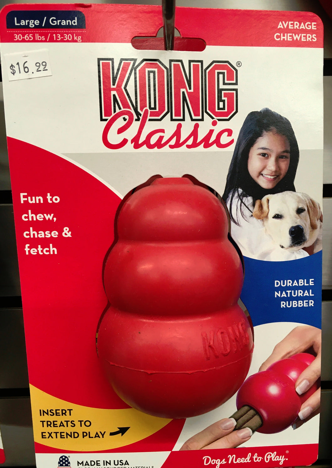Kong Ball Red L/G