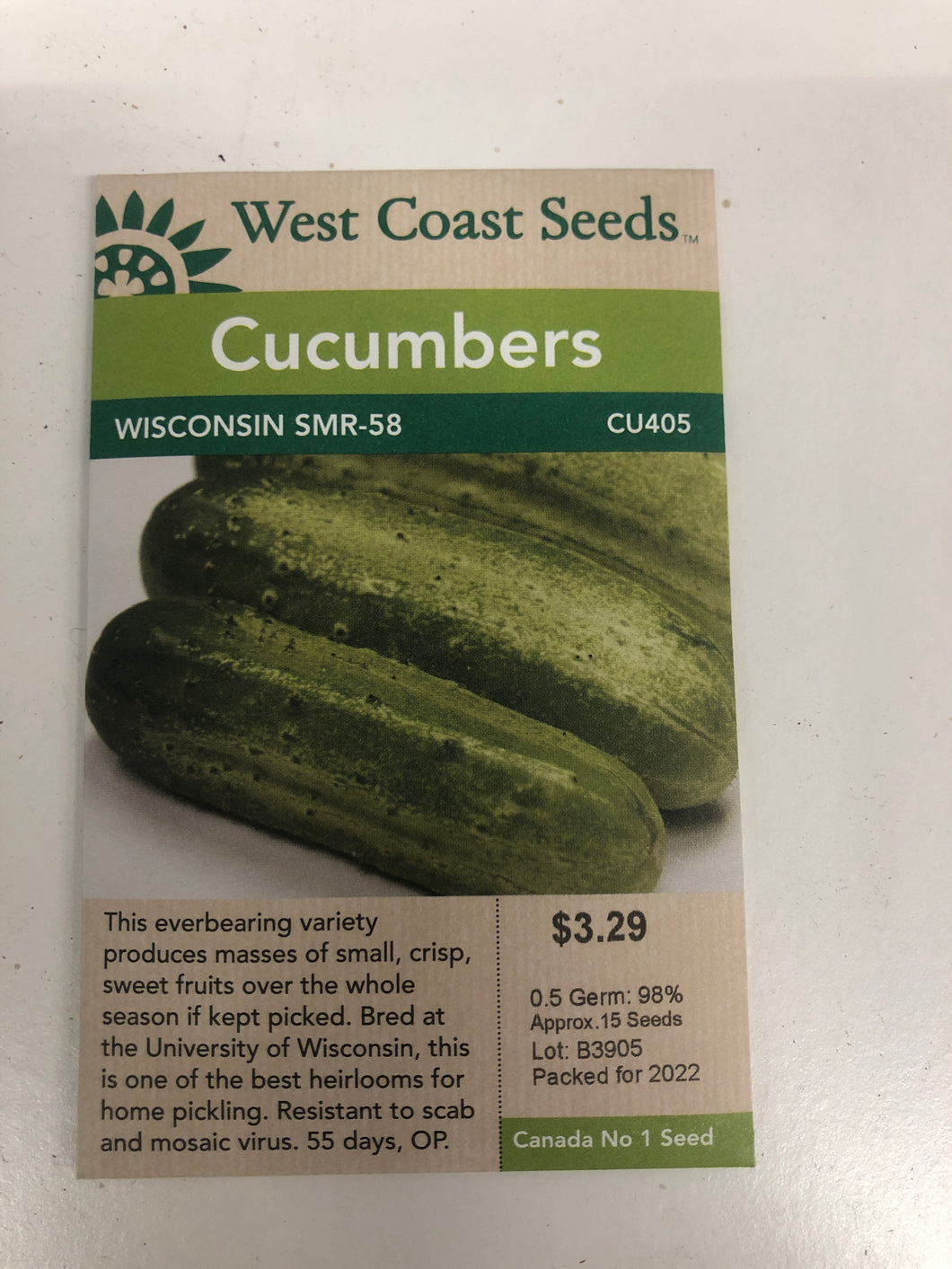 Cucumber - Wisconsin SMR-58